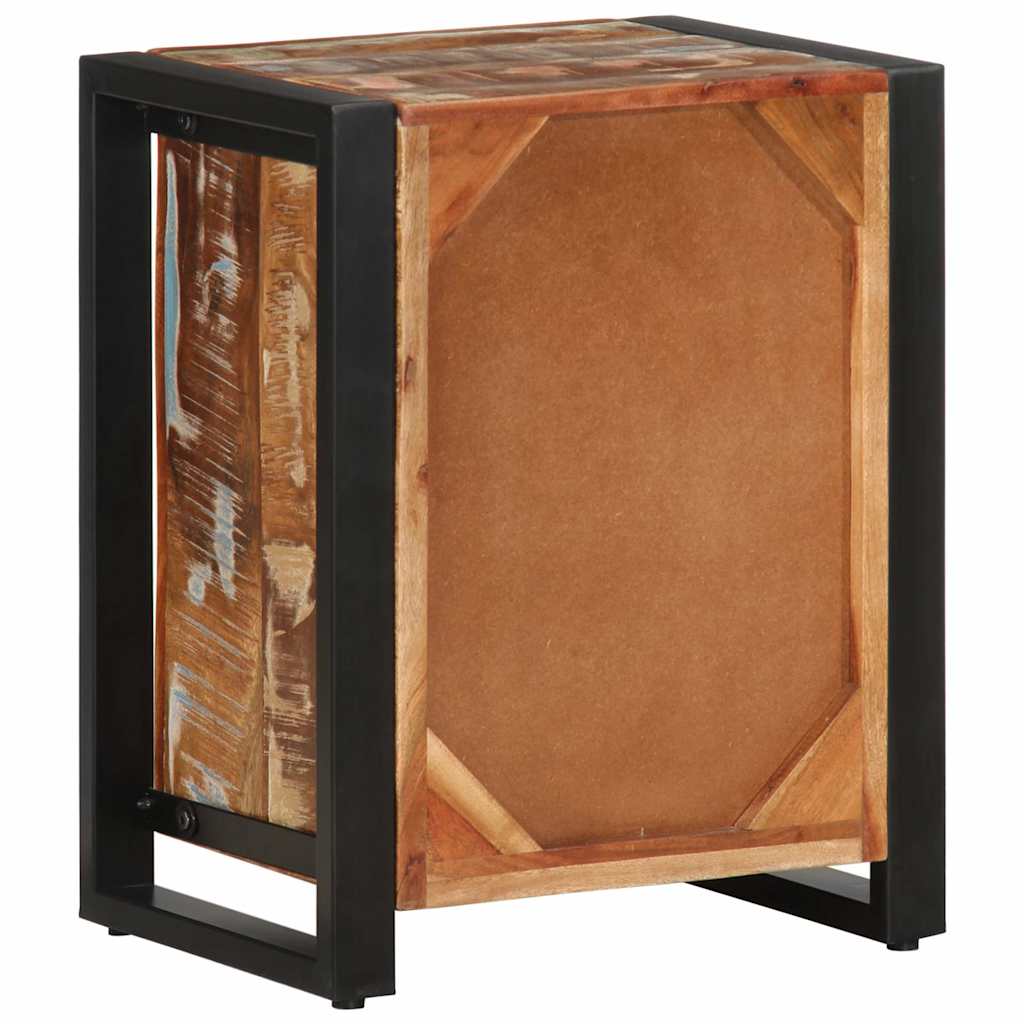 Nachtkastje 40x30x51 cm massief gerecycled hout meerkleurig