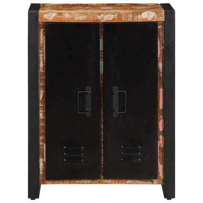 Dressoir 55x35x70 cm massief gerecycled hout meerkleurig