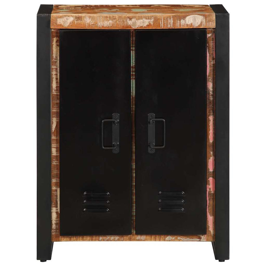 Dressoir 55x35x70 cm massief gerecycled hout meerkleurig