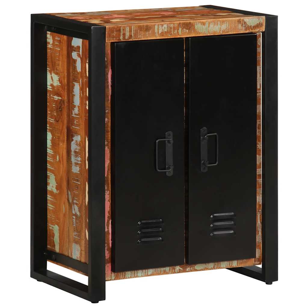 Dressoir 55x35x70 cm massief gerecycled hout meerkleurig