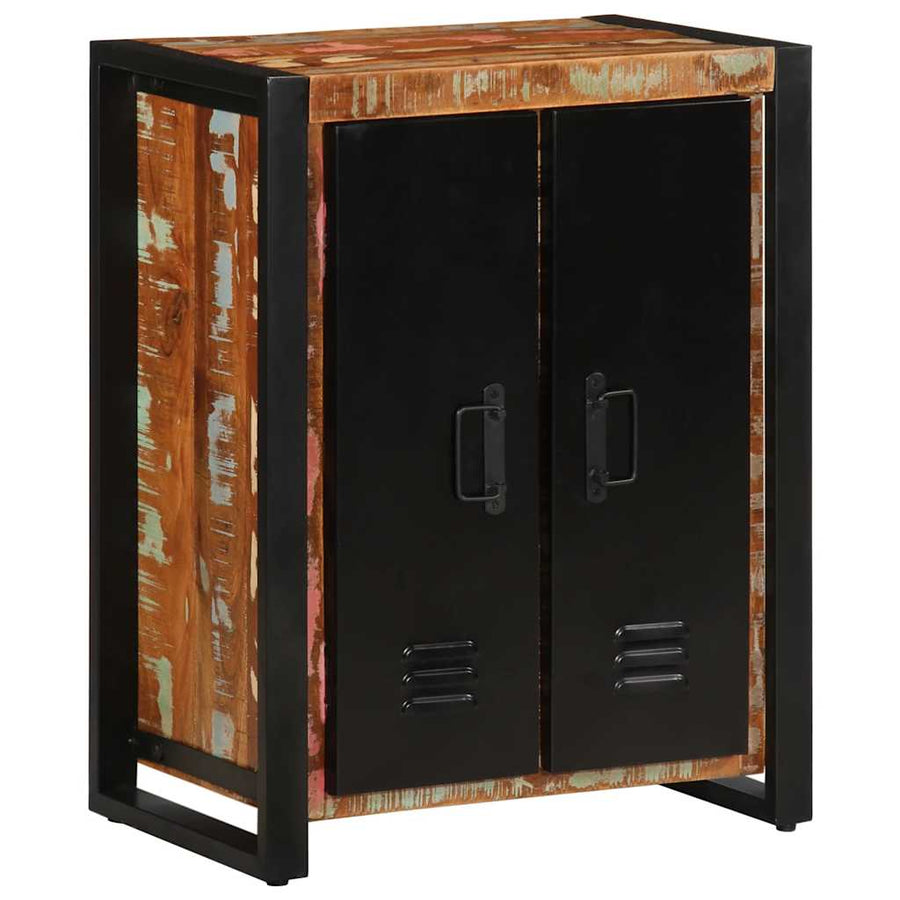 Dressoir 55x35x70 cm massief gerecycled hout meerkleurig