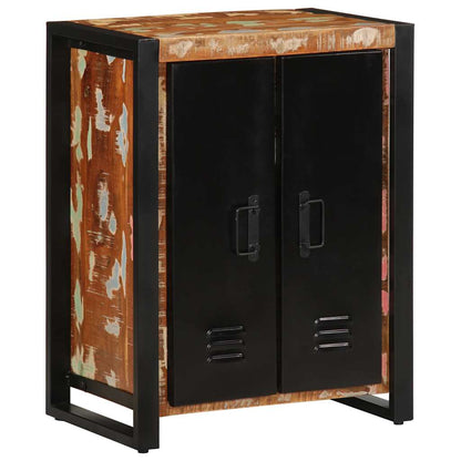 Dressoir 55x35x70 cm massief gerecycled hout meerkleurig