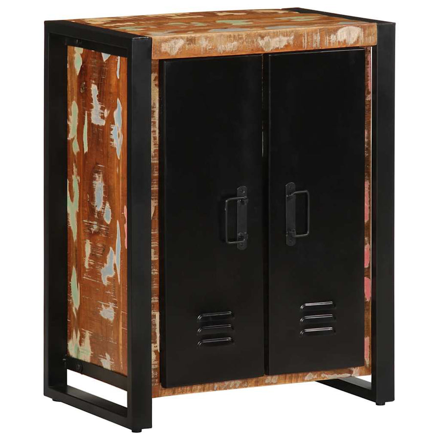 Dressoir 55x35x70 cm massief gerecycled hout meerkleurig