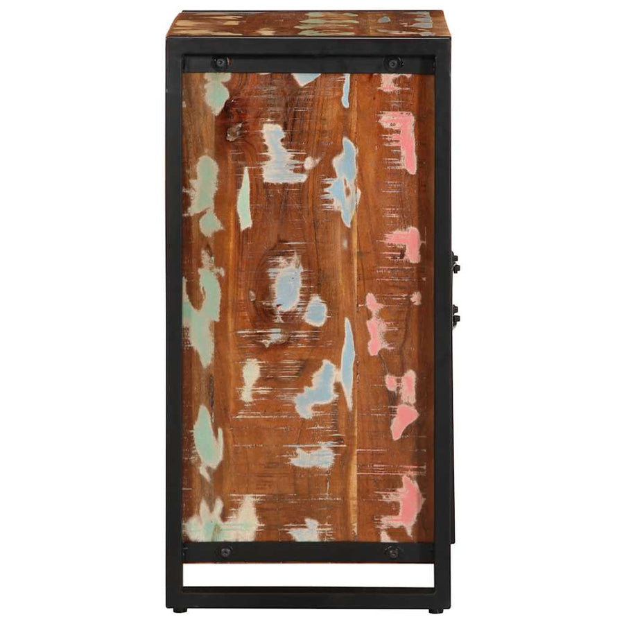 Dressoir 55x35x70 cm massief gerecycled hout meerkleurig