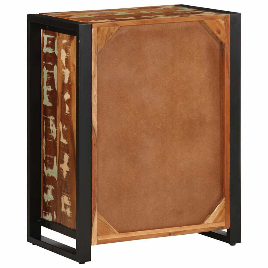 Dressoir 55x35x70 cm massief gerecycled hout meerkleurig