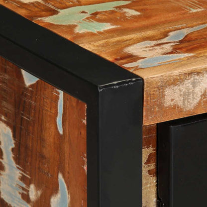 Dressoir 55x35x70 cm massief gerecycled hout meerkleurig
