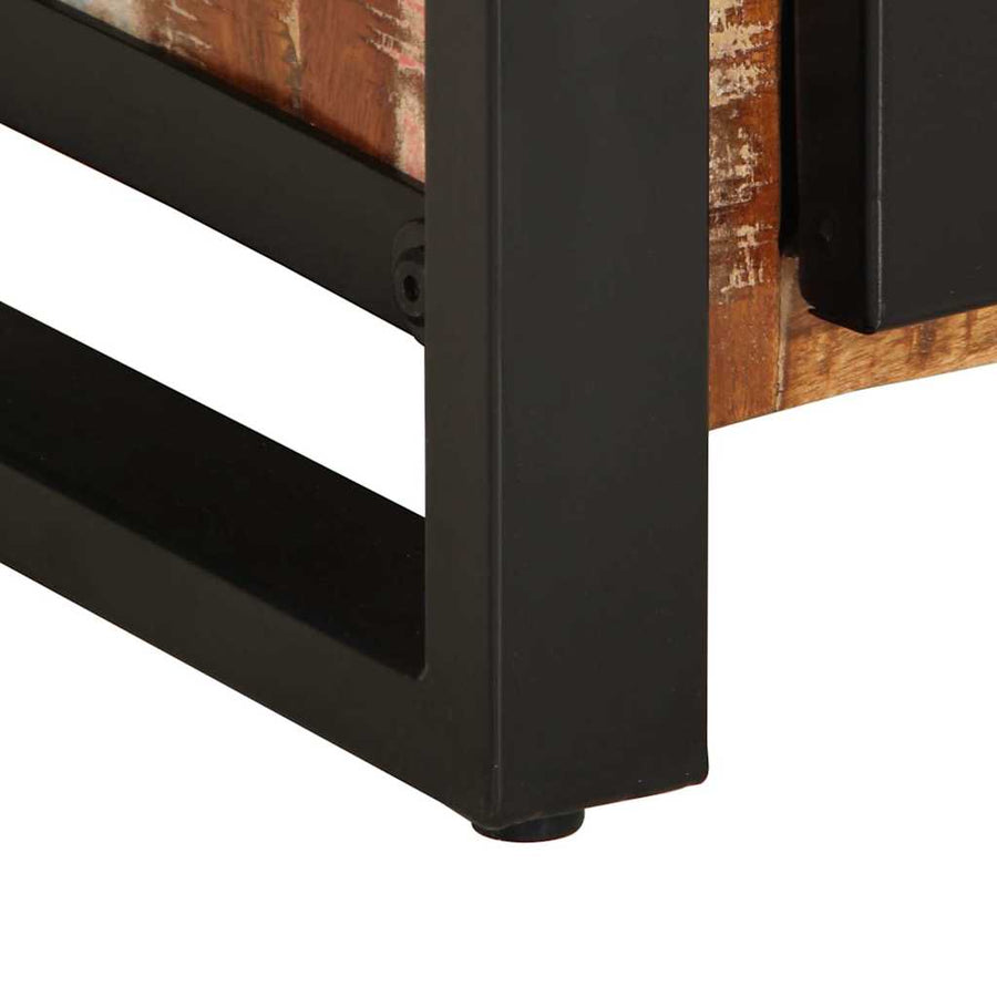 Dressoir 55x35x70 cm massief gerecycled hout meerkleurig