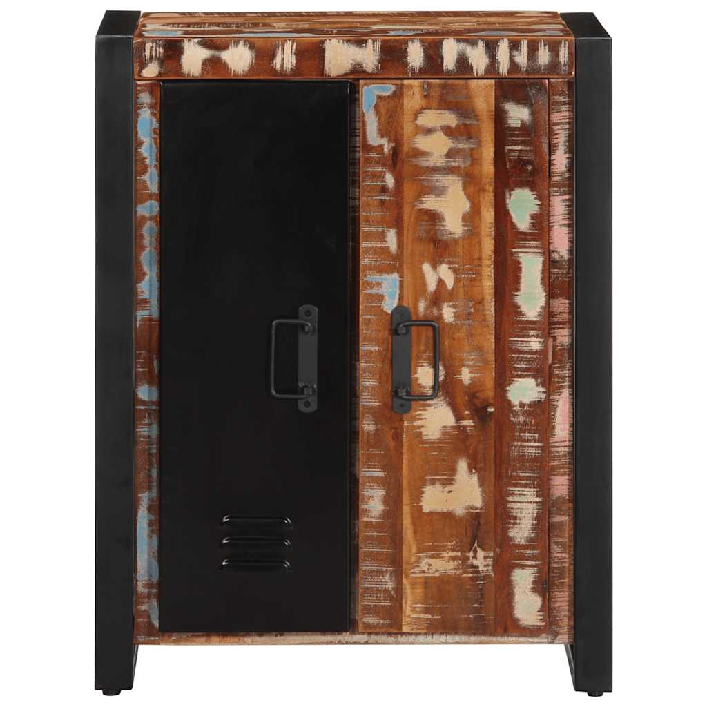 Dressoir 55x35x70 cm massief gerecycled hout meerkleurig