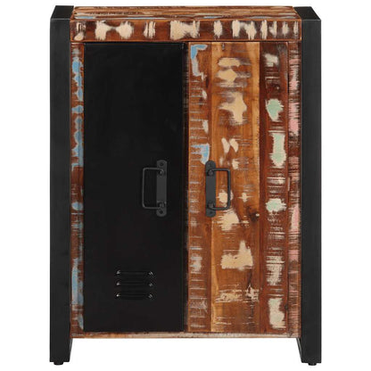 Dressoir 55x35x70 cm massief gerecycled hout meerkleurig