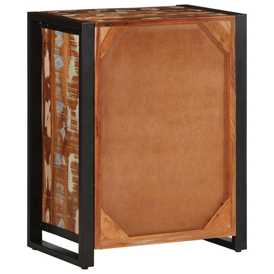 Dressoir 55x35x70 cm massief gerecycled hout meerkleurig