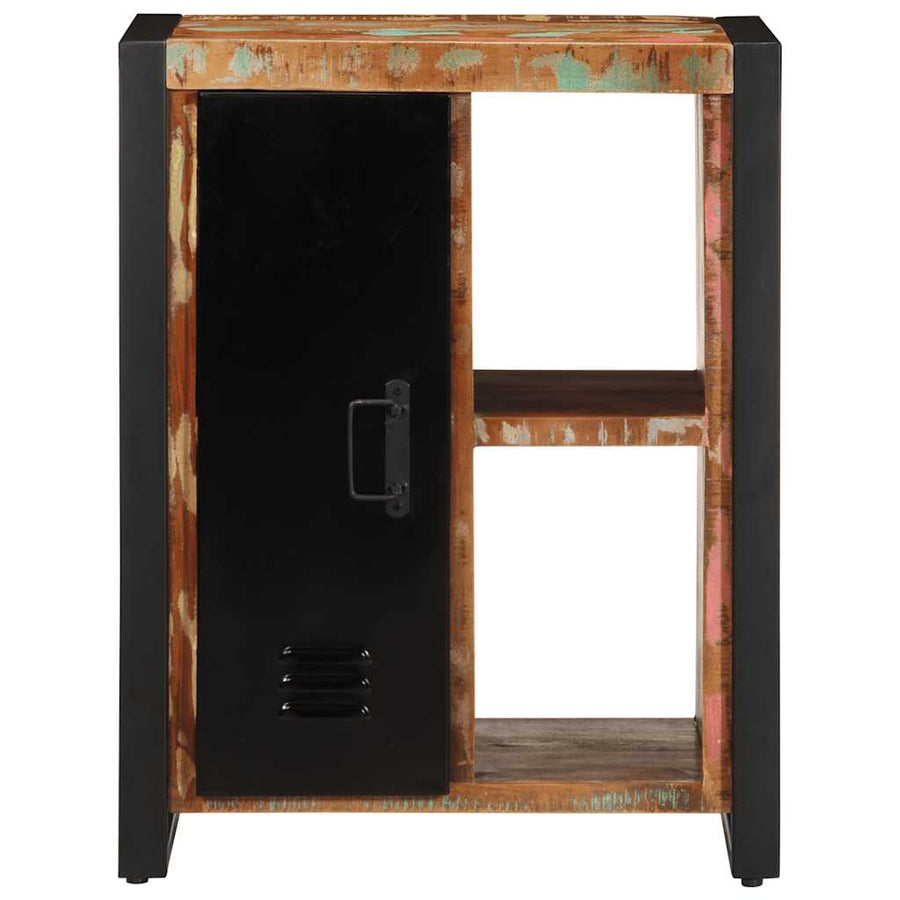 Dressoir 55x35x70 cm massief gerecycled hout meerkleurig