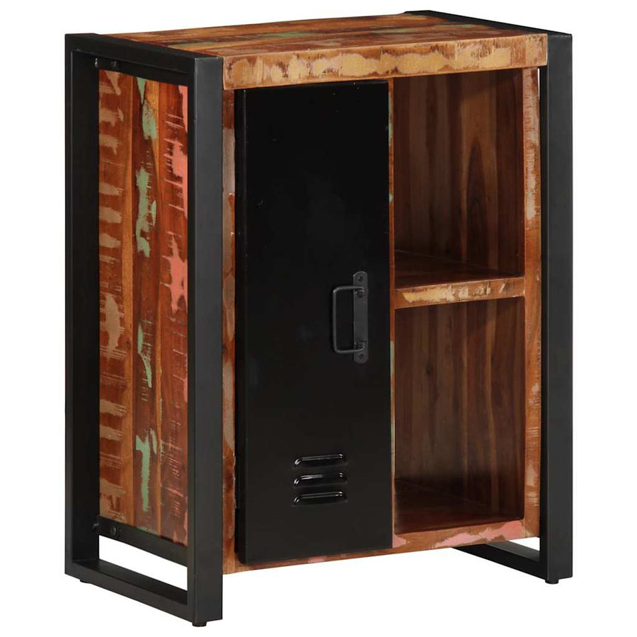 Dressoir 55x35x70 cm massief gerecycled hout meerkleurig
