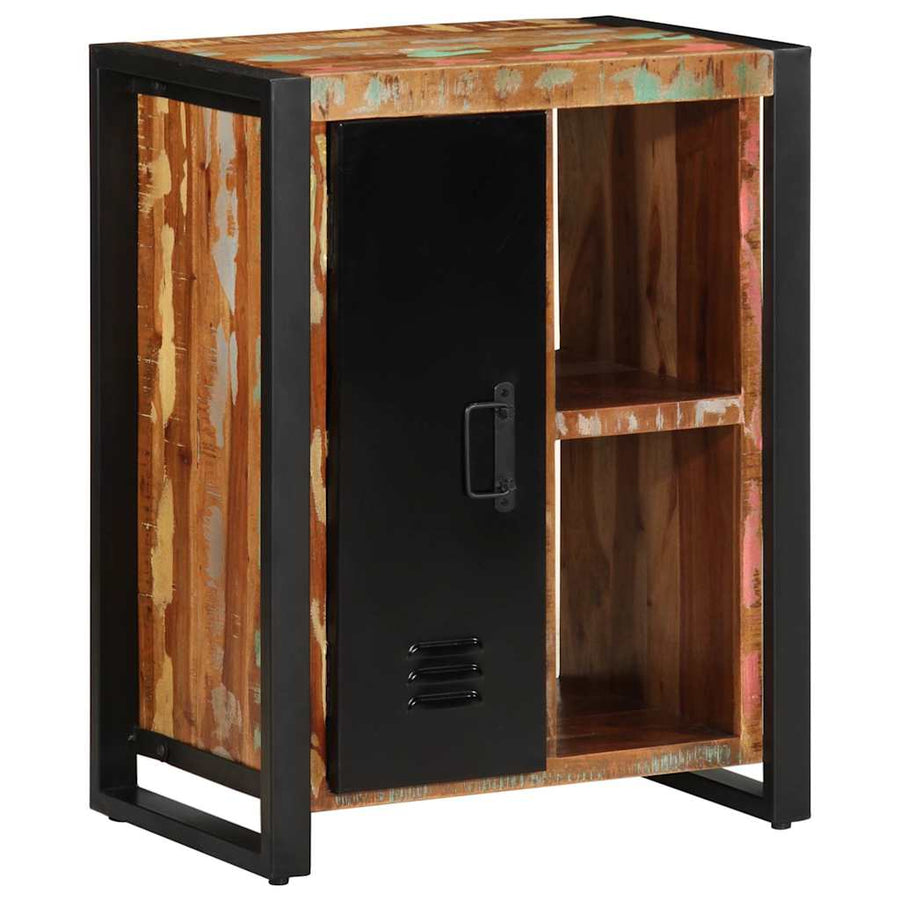 Dressoir 55x35x70 cm massief gerecycled hout meerkleurig