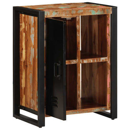 Dressoir 55x35x70 cm massief gerecycled hout meerkleurig