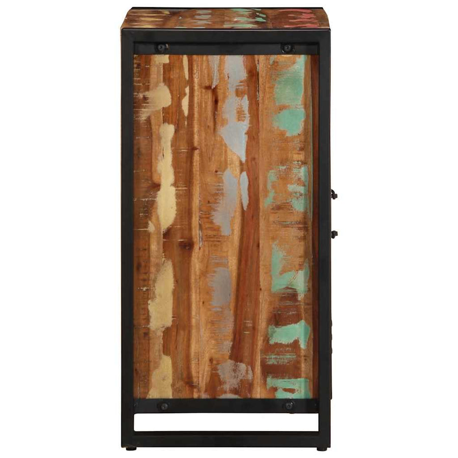 Dressoir 55x35x70 cm massief gerecycled hout meerkleurig