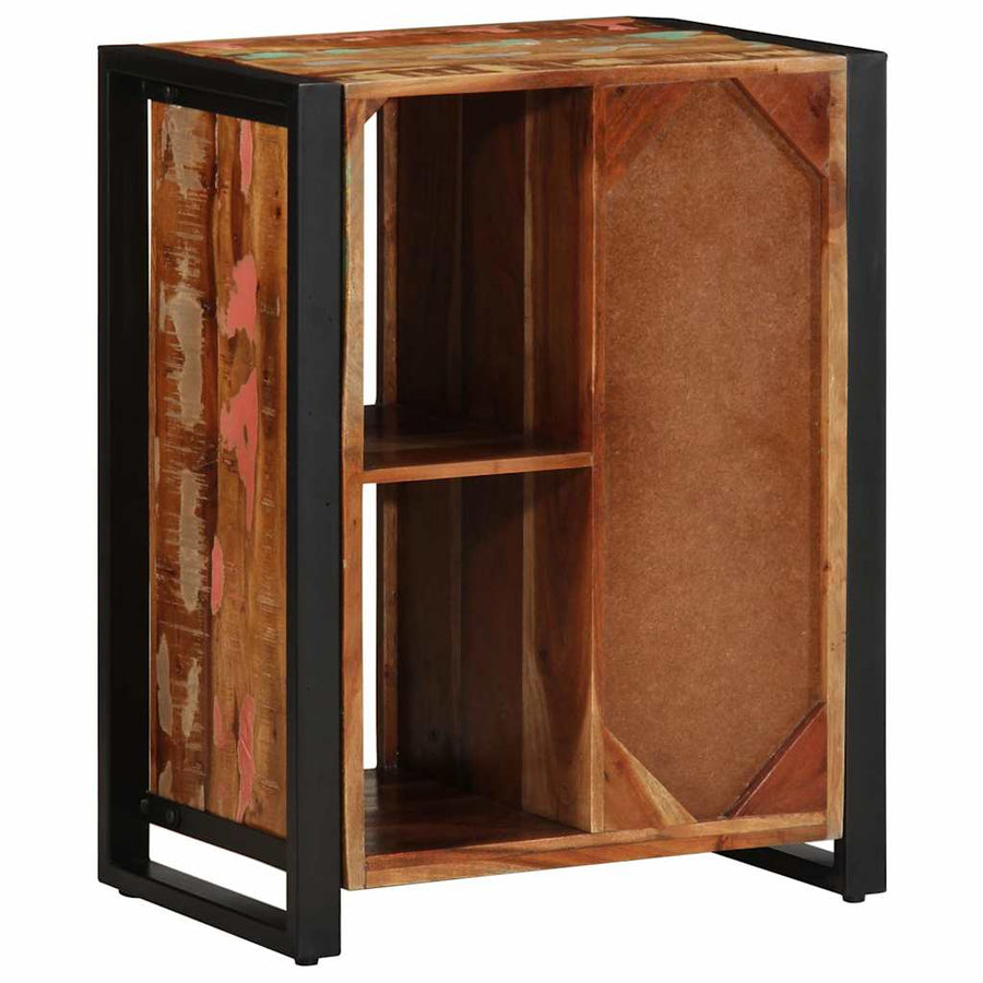 Dressoir 55x35x70 cm massief gerecycled hout meerkleurig