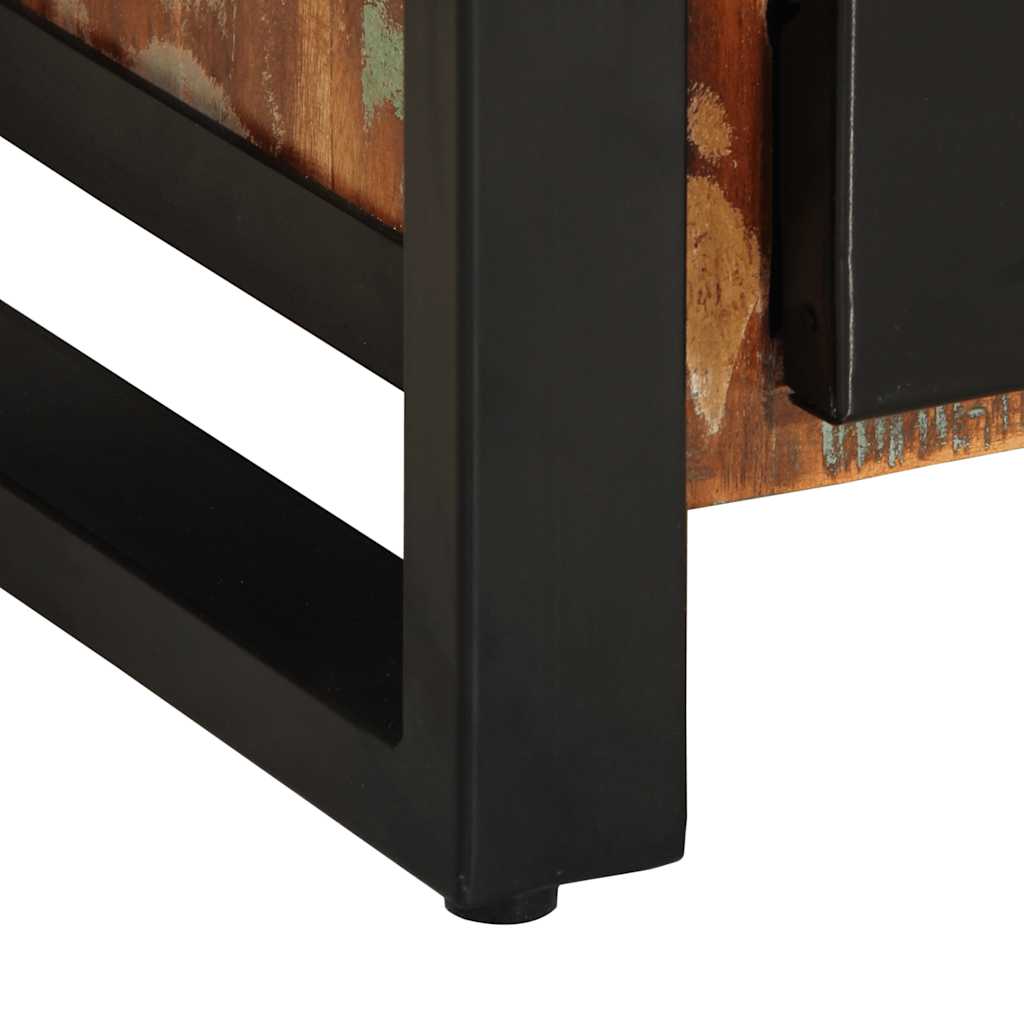 Dressoir 55x35x70 cm massief gerecycled hout meerkleurig
