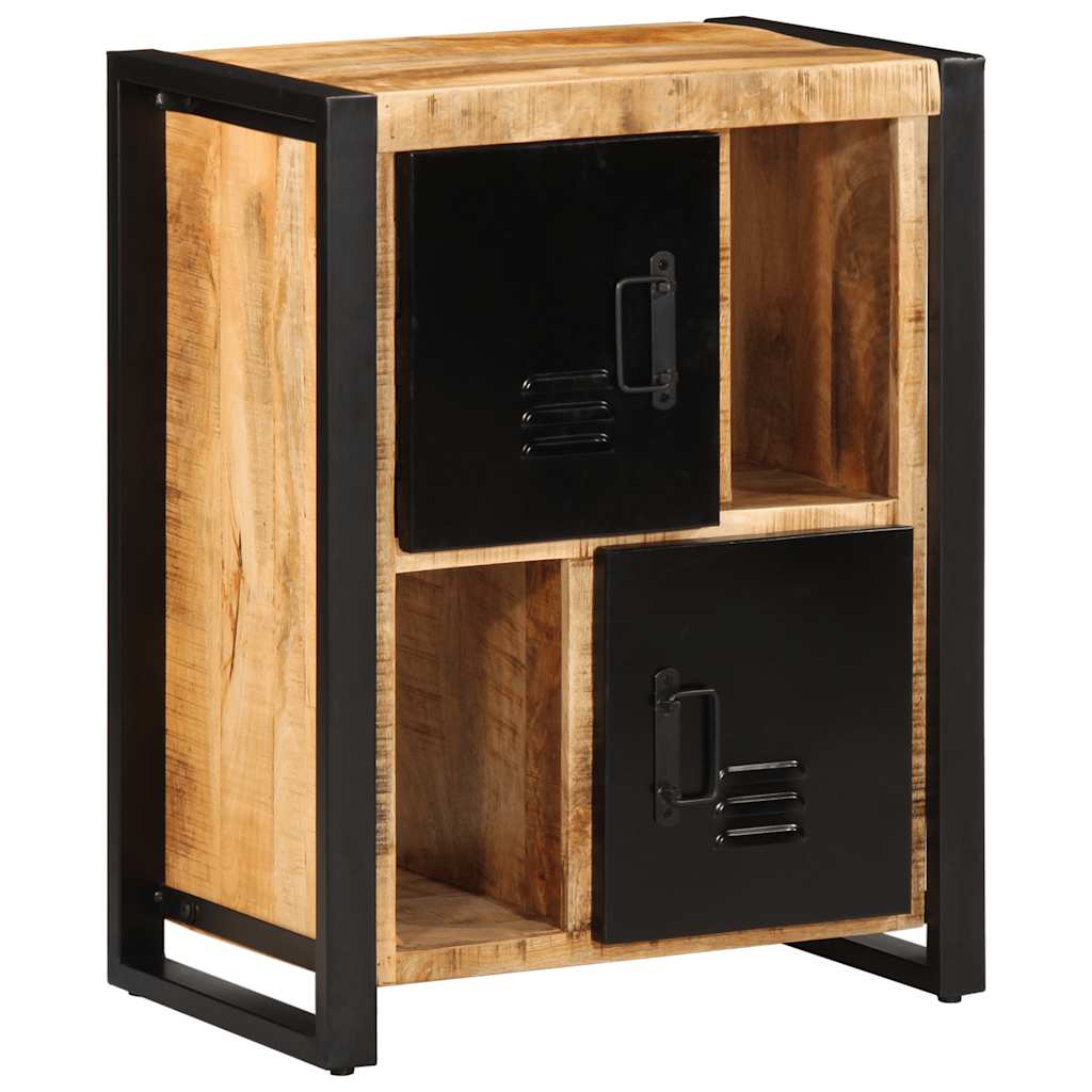 Dressoir 55x35x70 cm massief ruw mangohout