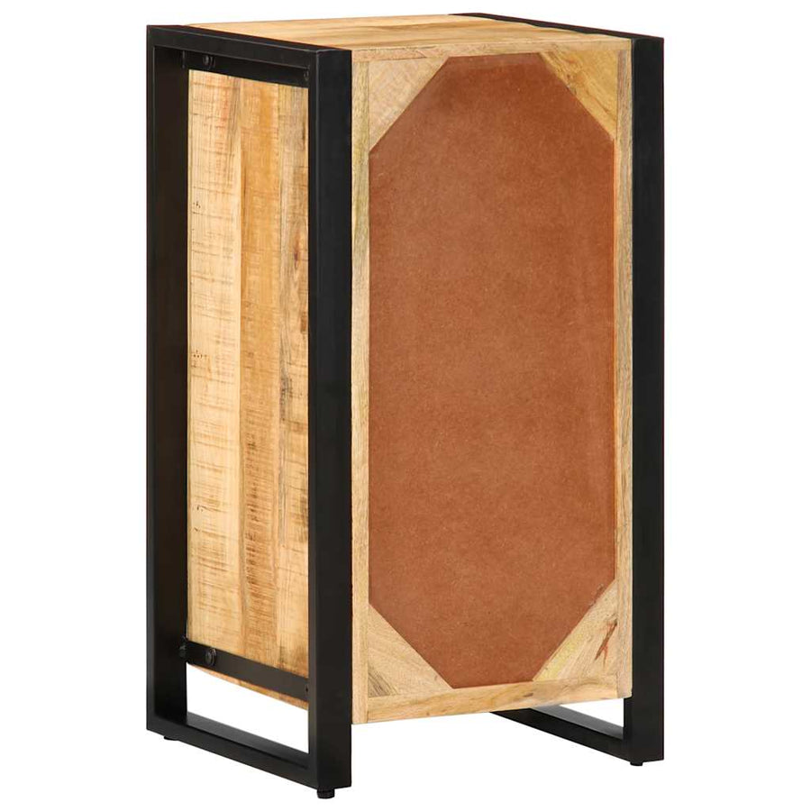 Ladekast 40x40x90 cm massief ruw mangohout