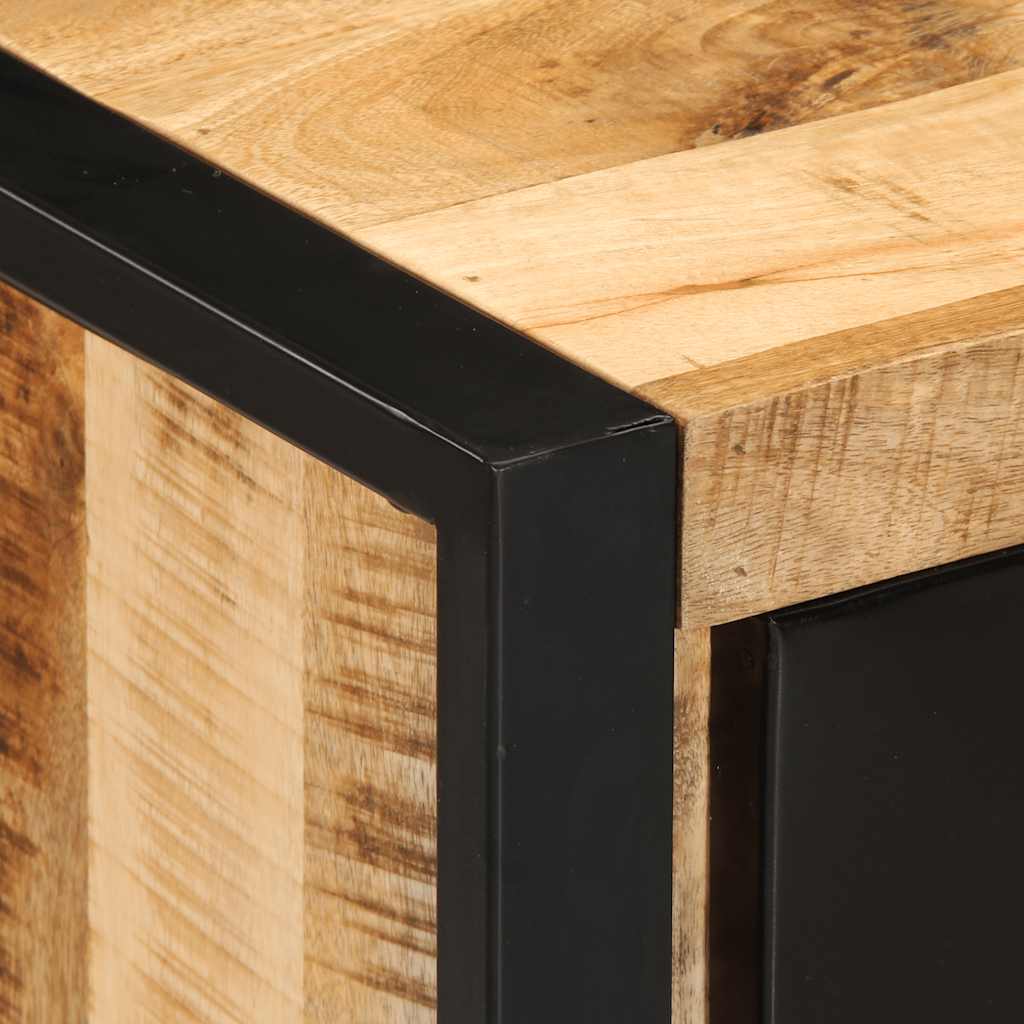 Ladekast 40x40x90 cm massief ruw mangohout