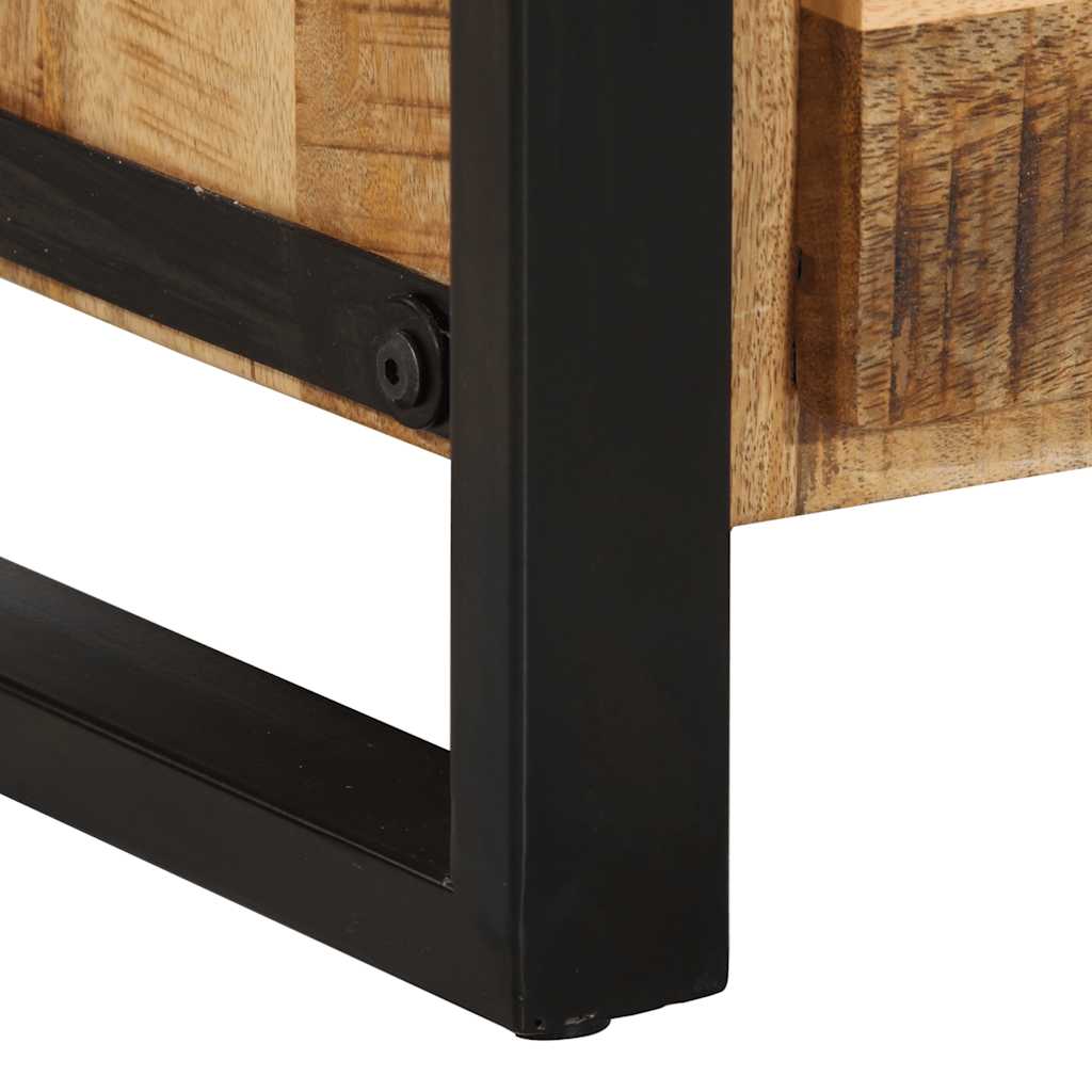 Ladekast 40x40x90 cm massief ruw mangohout