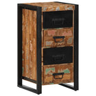 Drawer cabinet 40x40x75 cm solid reclaimed wood multicolour