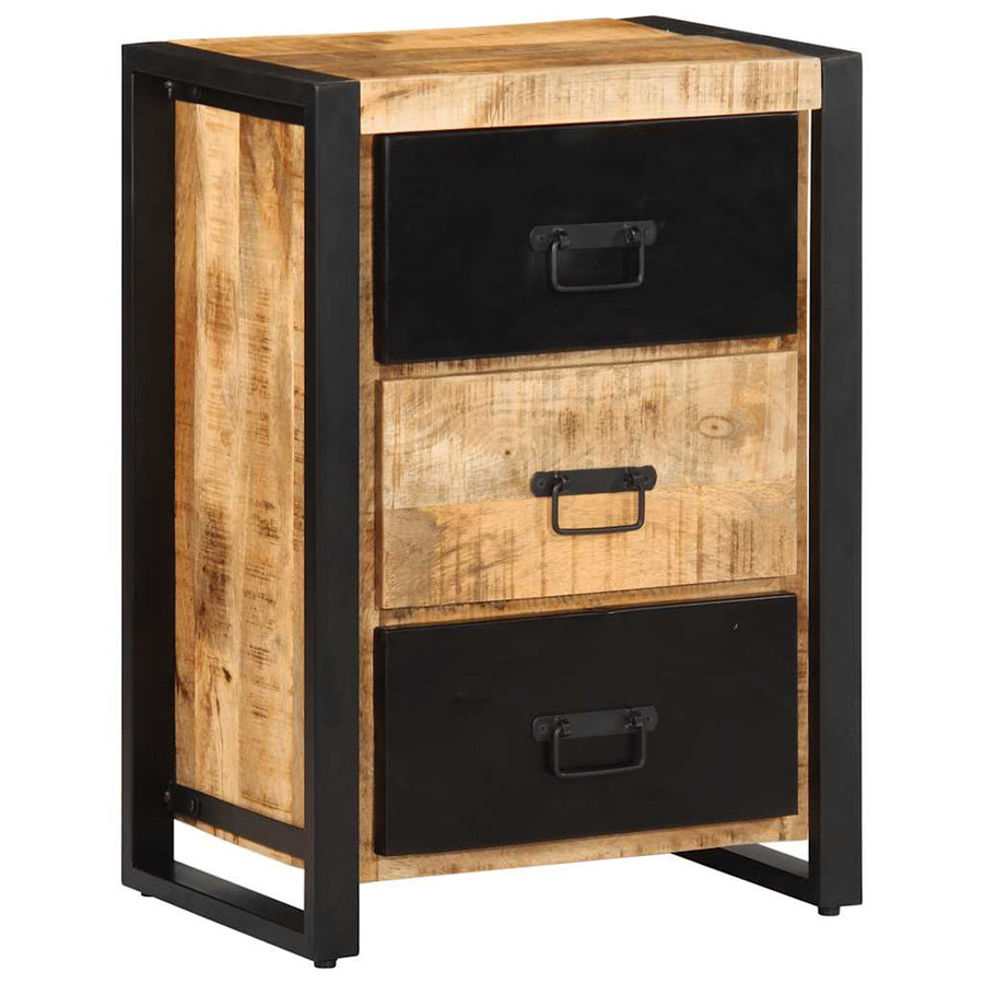 Ladekast 50x35x70 cm massief ruw mangohout