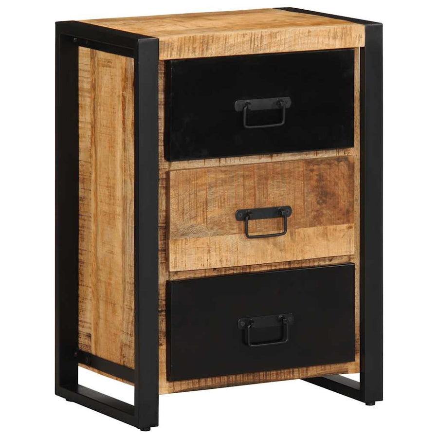 Ladekast 50x35x70 cm massief ruw mangohout