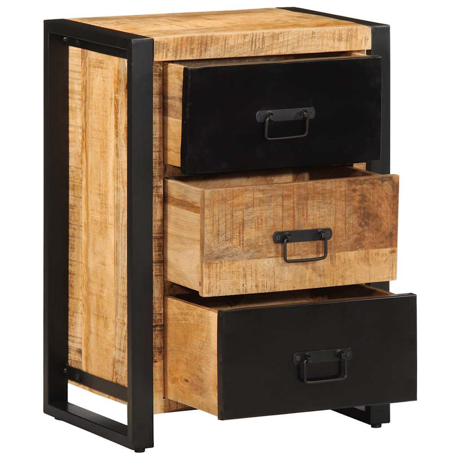 Ladekast 50x35x70 cm massief ruw mangohout