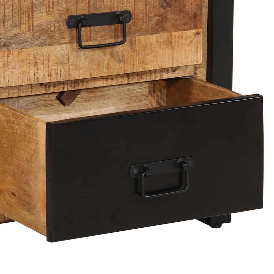 Ladekast 50x35x70 cm massief ruw mangohout