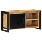 TV cabinet 80x30x40 cm solid rough mango wood