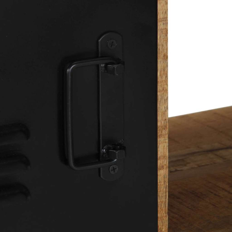 Tv-meubel 80x30x35 cm massief ruw mangohout