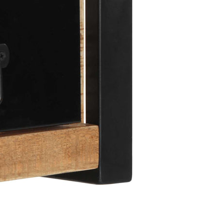 Tv-meubel 100x30x25 cm massief ruw mangohout