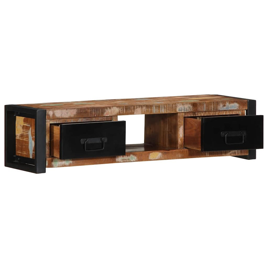 Tv-meubel 100x30x25 cm massief gerecycled hout