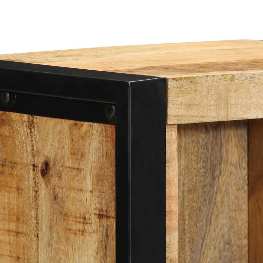 Nachtkastje met plank Bruin 40 x 30 x 80 cm Massief mangohout