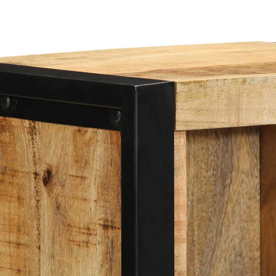 Nachtkastje met plank Bruin 40 x 30 x 80 cm Massief mangohout