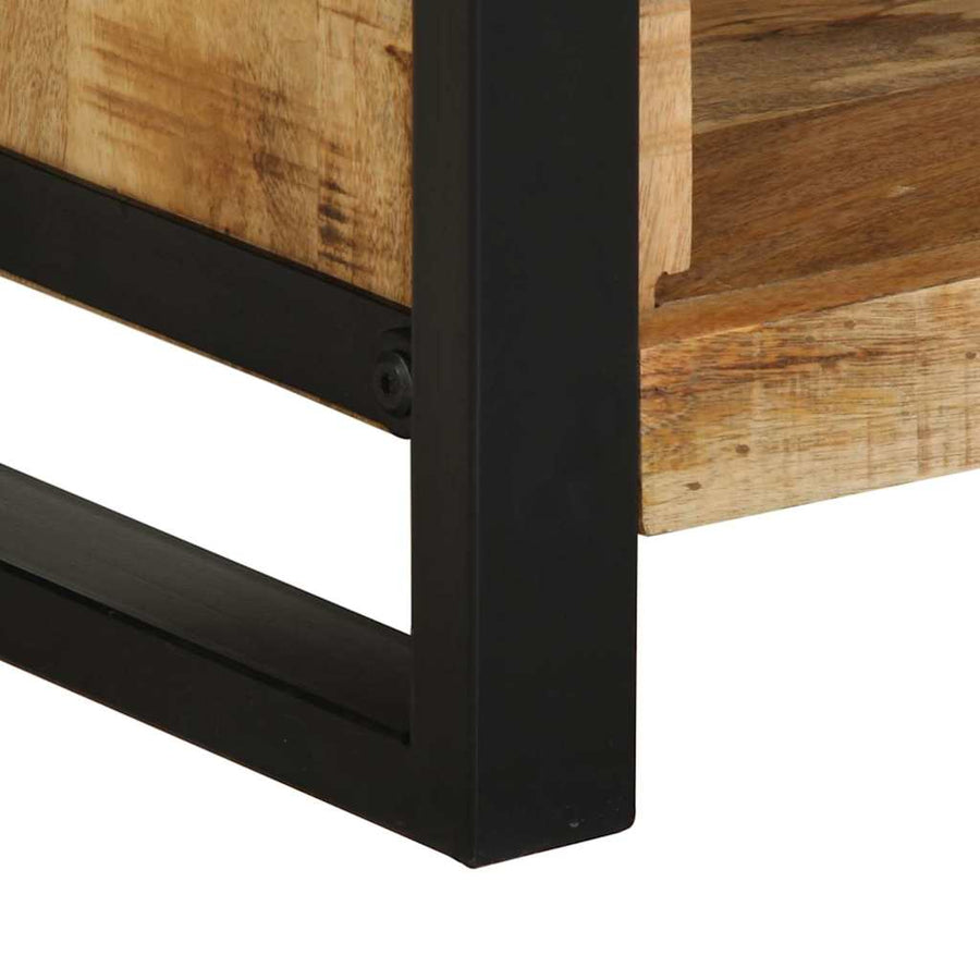 Nachtkastje met plank Bruin 40 x 30 x 80 cm Massief mangohout