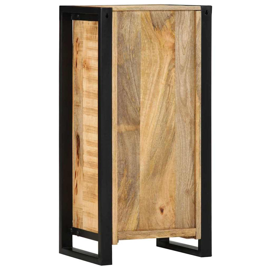 Nachtkastje met plank Bruin 40 x 30 x 80 cm Massief mangohout