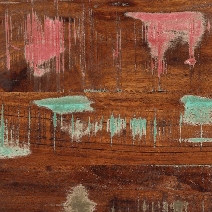 Badkamerkast 38x33x160 cm massief recycled hout