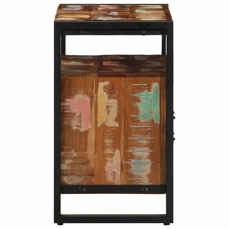 Badkamerkast 38x33x160 cm massief recycled hout