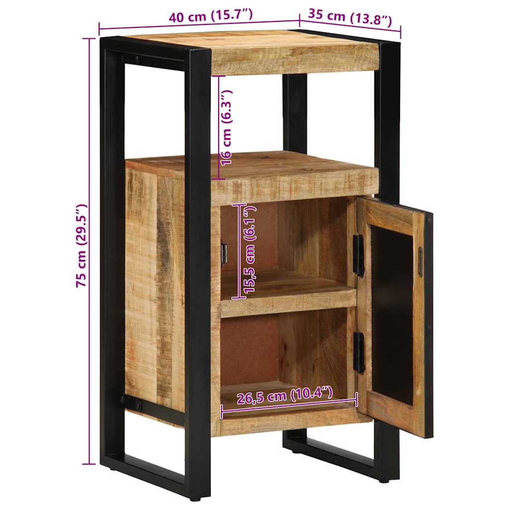 Badkamerkast met plank Bruin 40 x 35 x 75 cm Massief Mango Hout