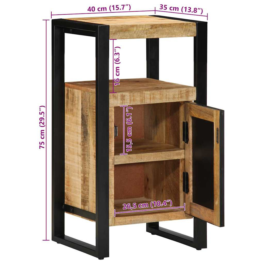 Badkamerkast met plank Bruin 40 x 35 x 75 cm Massief Mango Hout