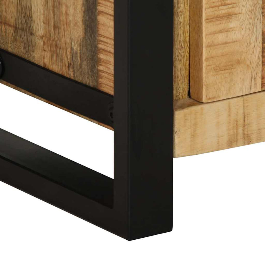 Badkamerkast 40X30X90 Cm Naturel Massief ruw mangohout