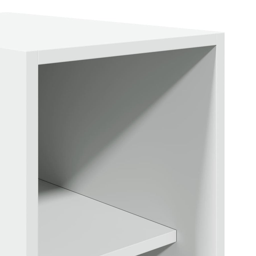 Kledingkast 30x50x200 cm bewerkt hout wit