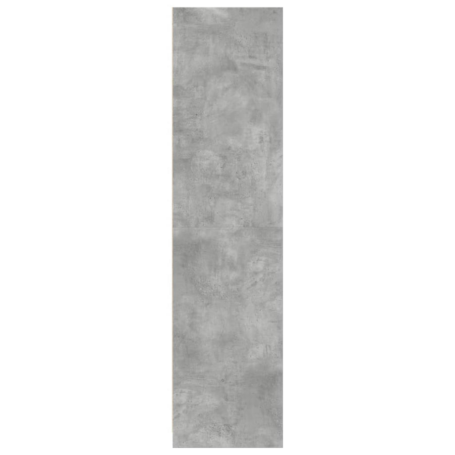 Kledingkast 30x50x200 cm bewerkt hout betongrijs