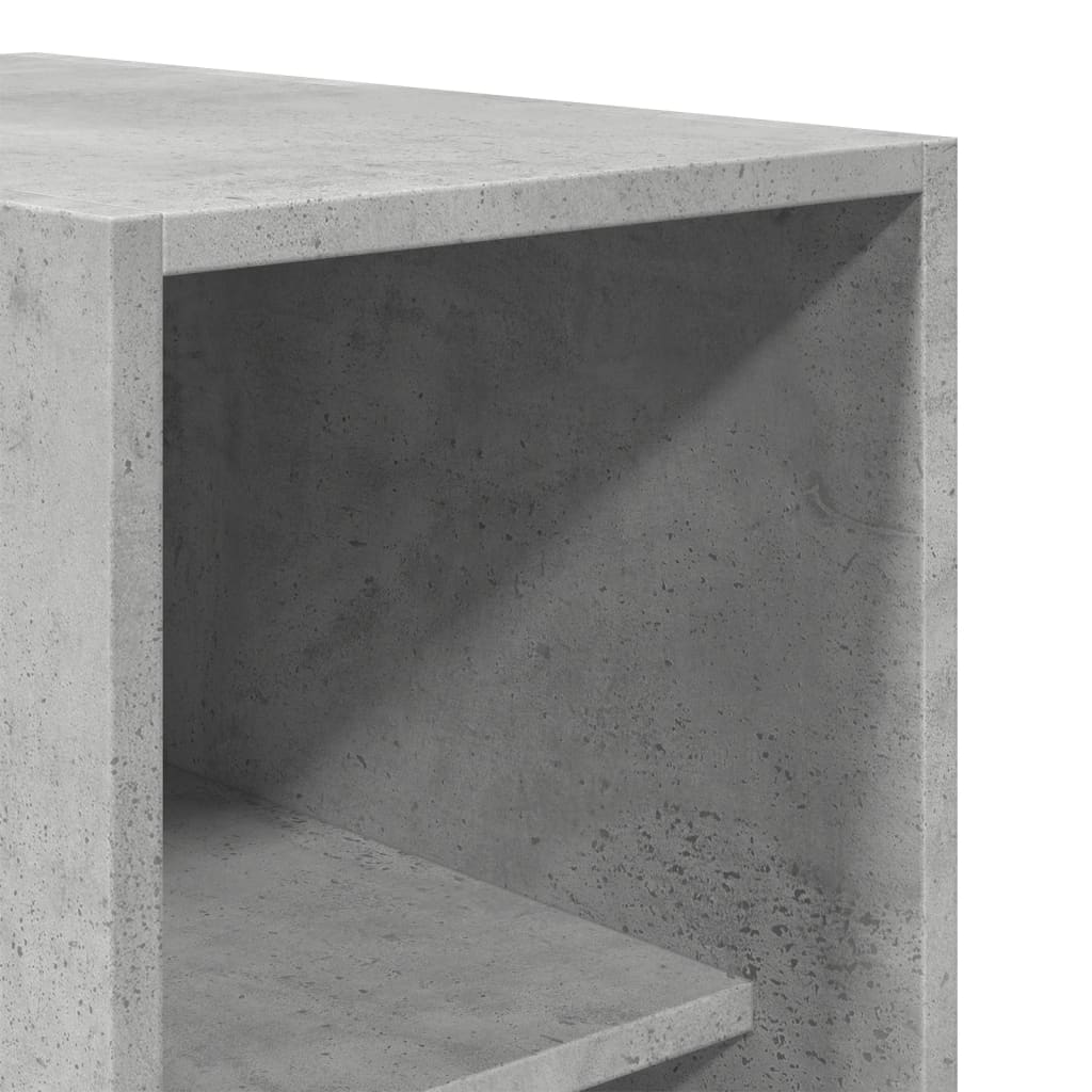 Kledingkast 30x50x200 cm bewerkt hout betongrijs