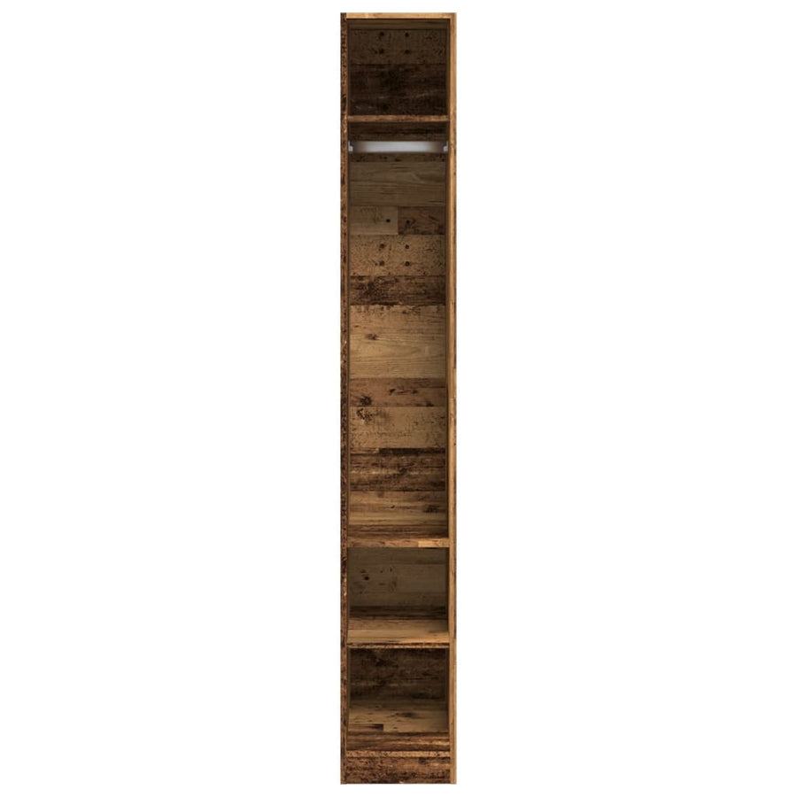 Kledingkast 30x50x200 cm bewerkt hout oud hout