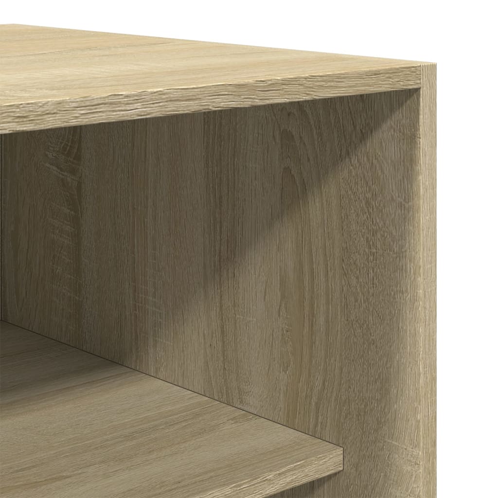 Kledingkast 80x50x200 cm bewerkt hout sonoma eikenkleurig