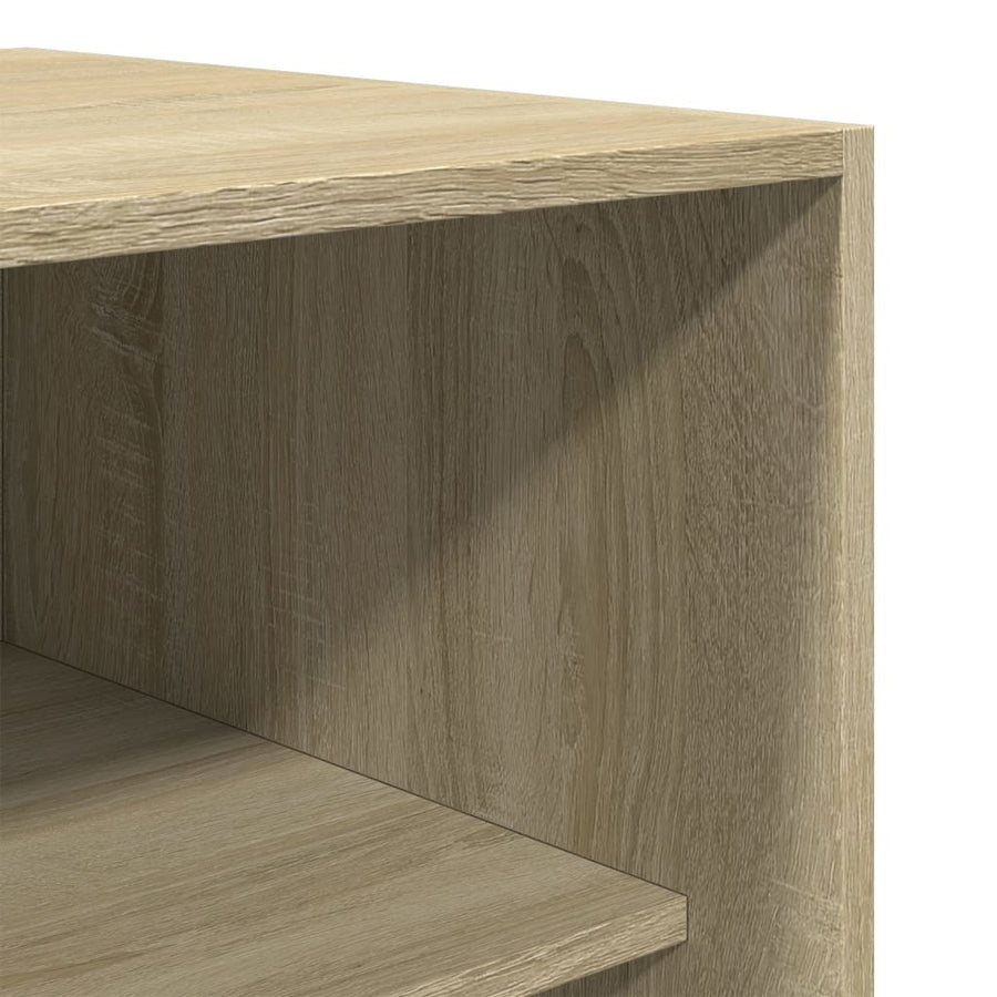Kledingkast 80x50x200 cm bewerkt hout sonoma eikenkleurig
