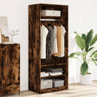 Wardrobe 80x50x200 cm treated wood smoked oak colour